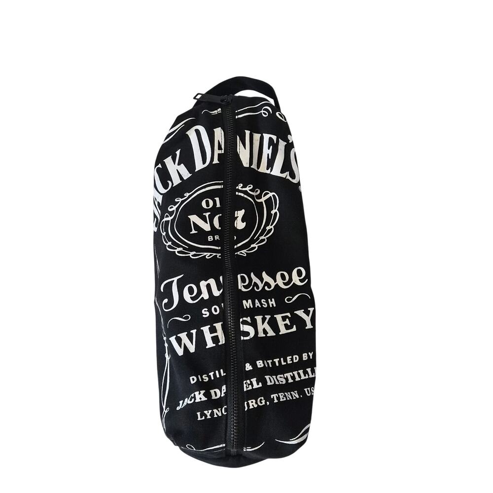 Jack Daniels Old No 7 Whiskey Canvas Travel Toiletry Bag Dopp‎ Kit Black